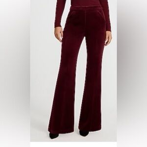Express Deep Red Flare corduroy Pants suit
